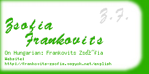 zsofia frankovits business card